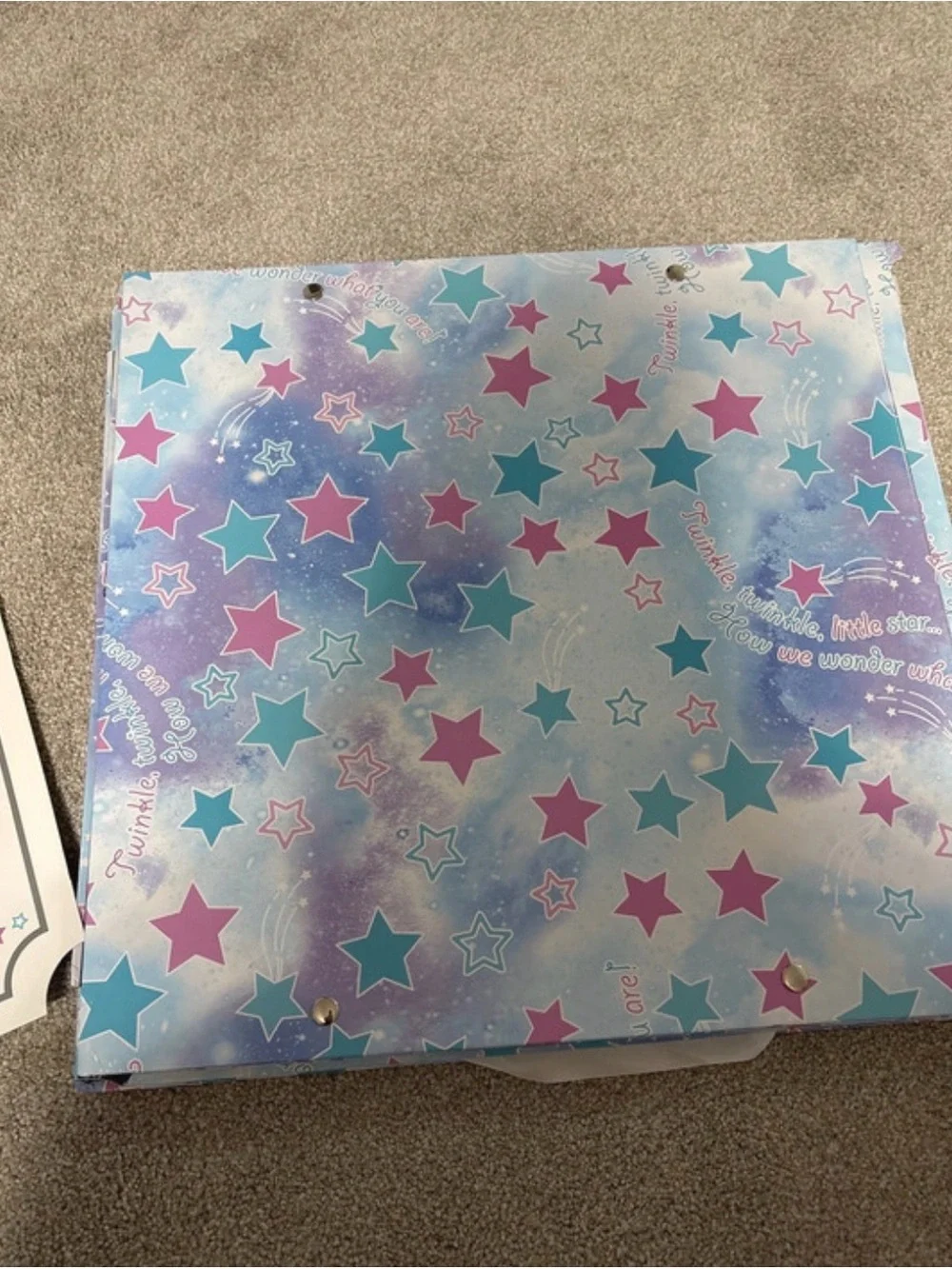 Star Gender Reveal box with sign